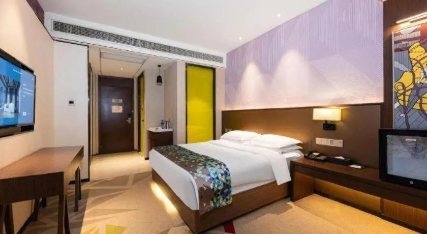 Bed in Borrman Hotel Wuhan Hankou Railway Station Metro Station