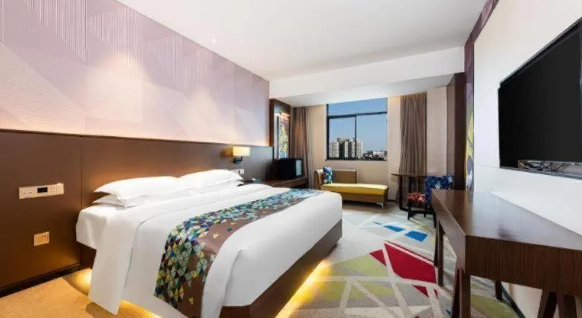 Bed in Borrman Hotel Wuhan Hankou Railway Station Metro Station