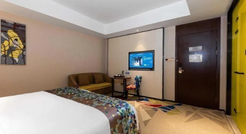 Bed in Borrman Hotel Wuhan Hankou Railway Station Metro Station