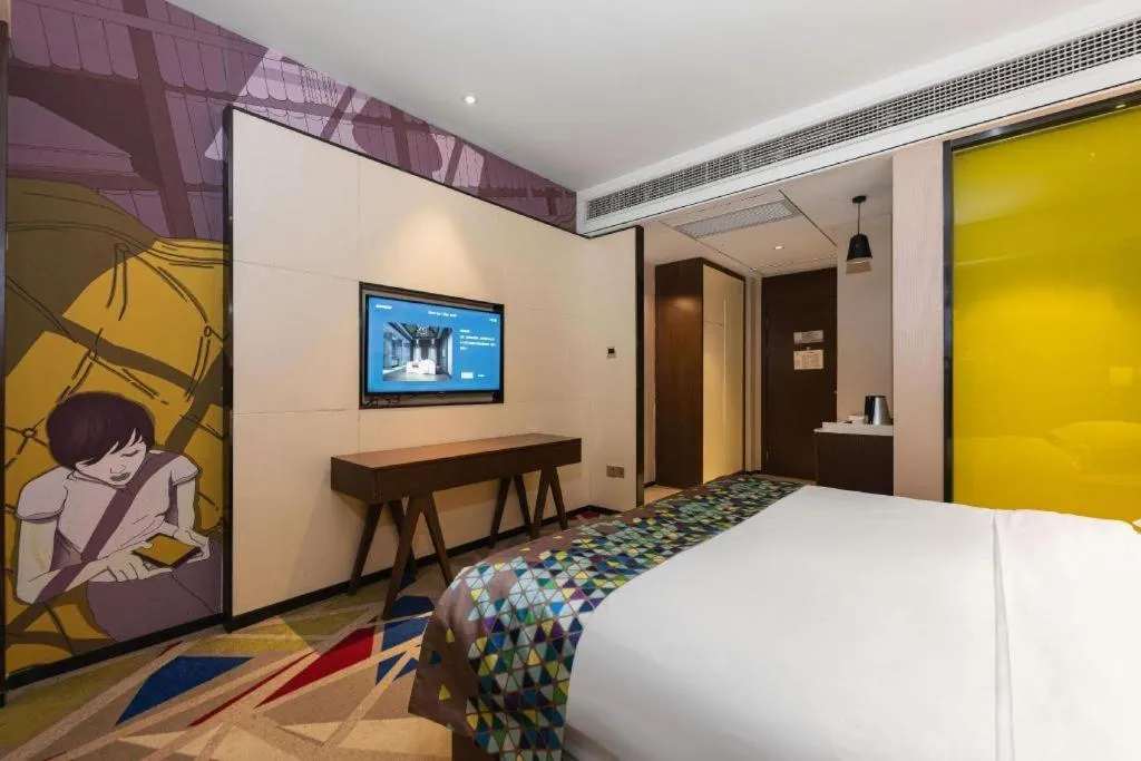 Bed in Borrman Hotel Wuhan Hankou Railway Station Metro Station