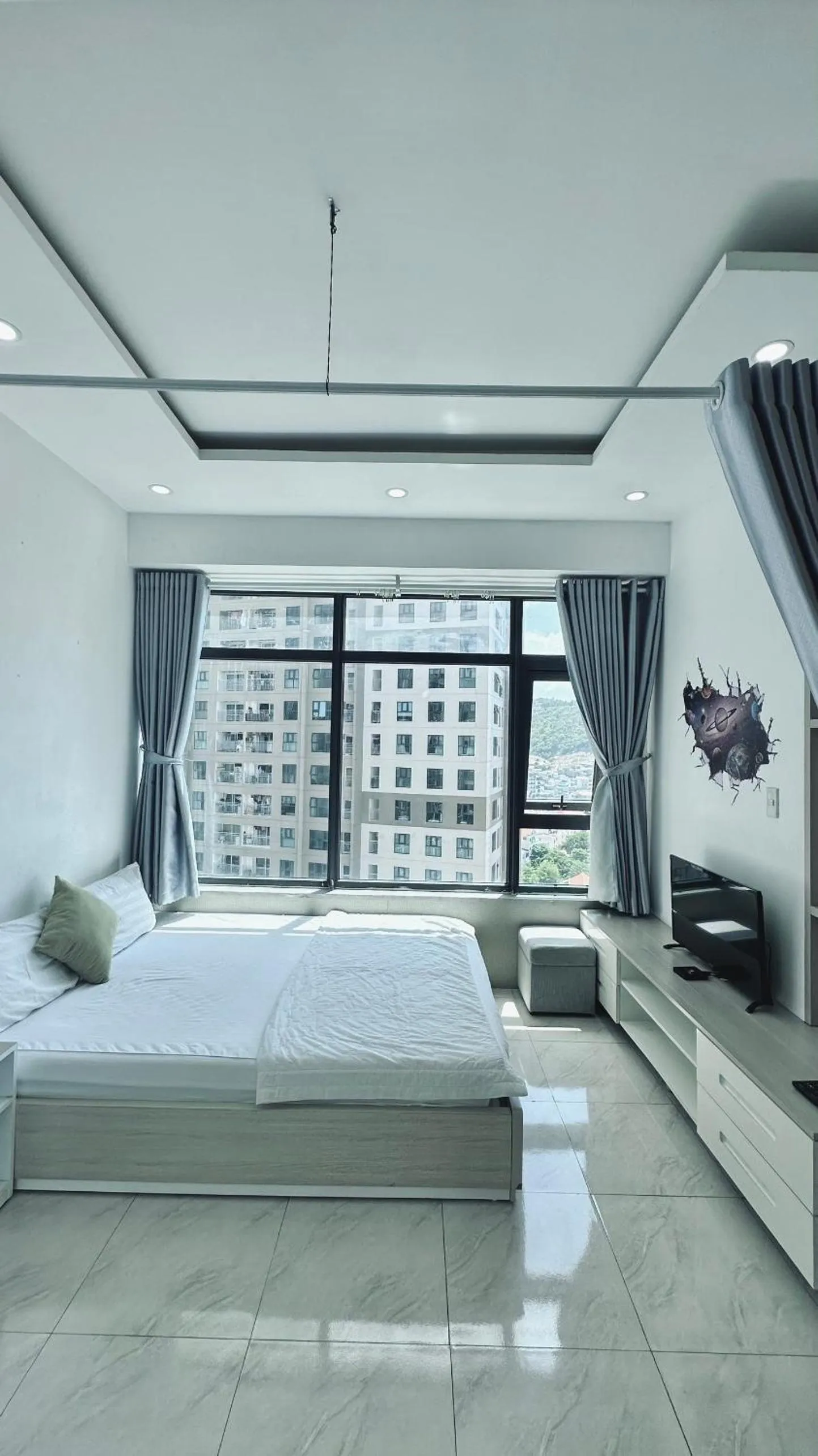 Living room, Bed in Sea Inn - Nha Trang Apartment