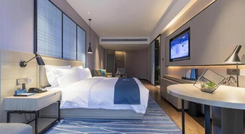 Bed in Echarm Hotel Wuhan Huashan