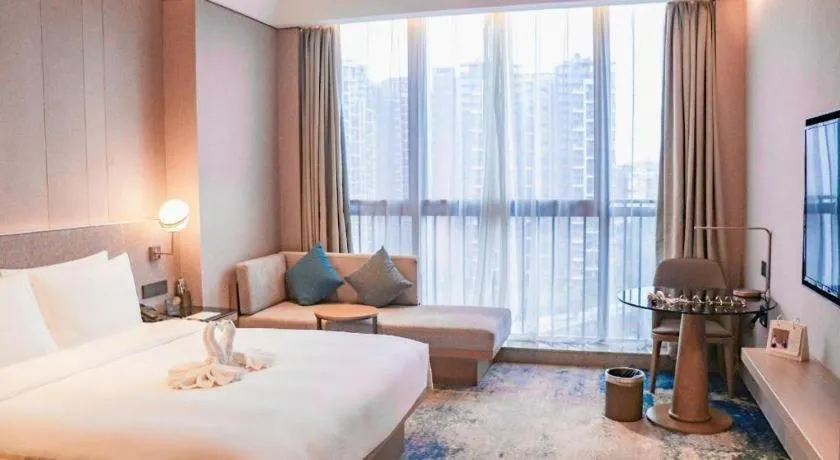 Bed in Onejee Hotel Shenzhen