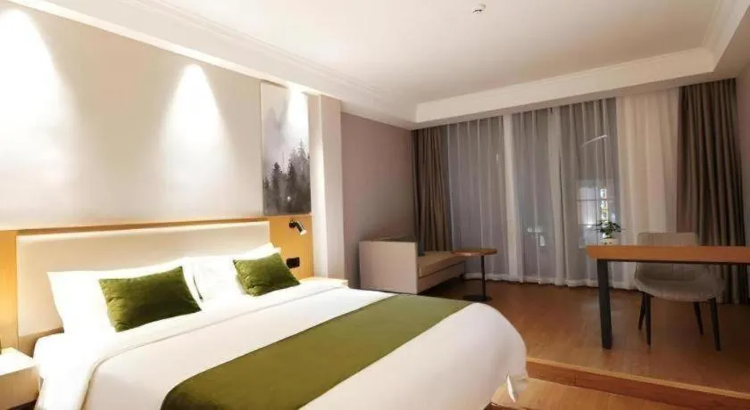 Bed in GreenTree Inn Luoyang Henan University of Science and Technology