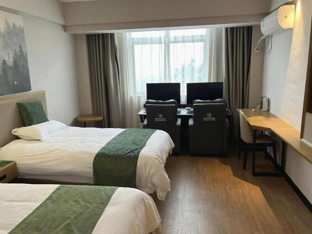 Bed in GreenTree Inn Luoyang Henan University of Science and Technology