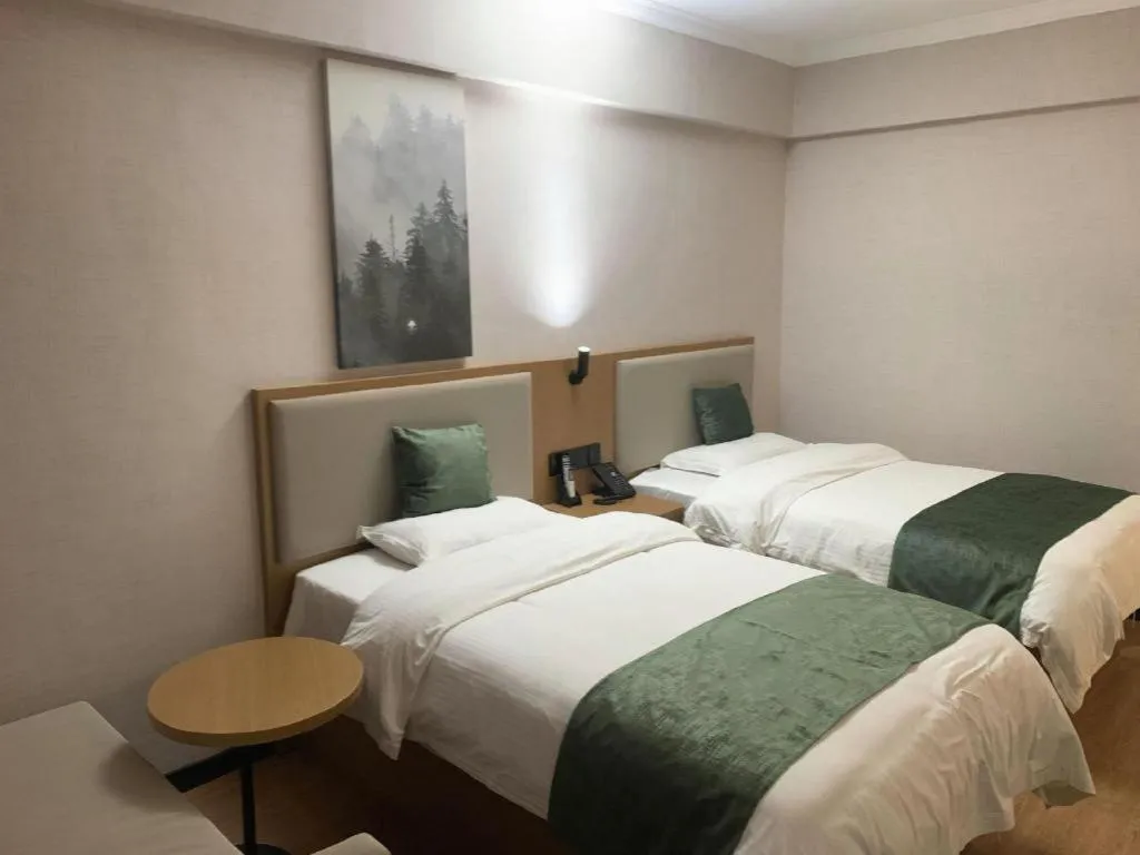 Bed in GreenTree Inn Luoyang Henan University of Science and Technology
