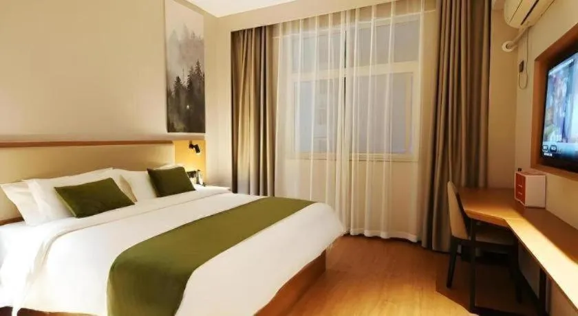 Bed in GreenTree Inn Luoyang Henan University of Science and Technology