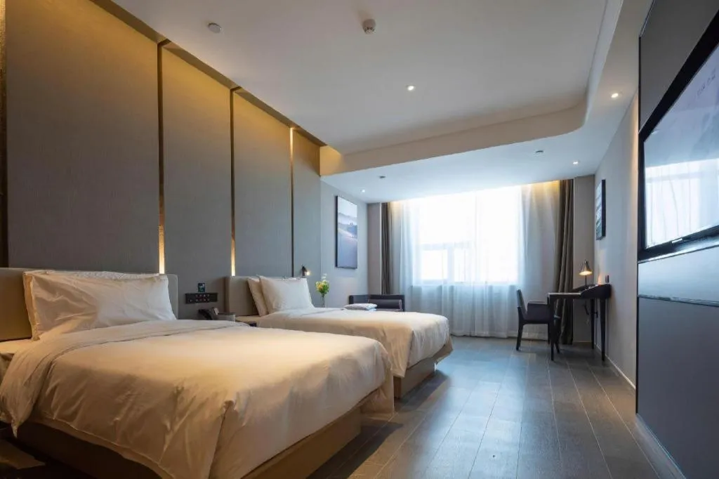 Bed in Atour Hotel Taiyuan Inner Ring