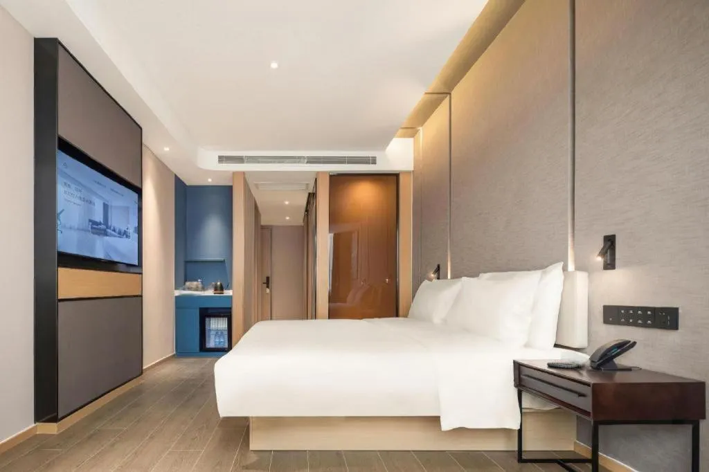 Bed in Atour Hotel Taiyuan Inner Ring