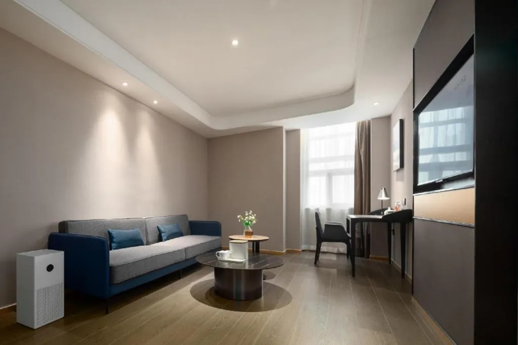 Bed in Atour Hotel Taiyuan Inner Ring