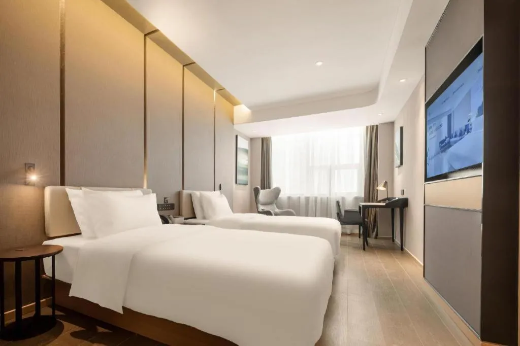 Bed in Atour Hotel Taiyuan Inner Ring