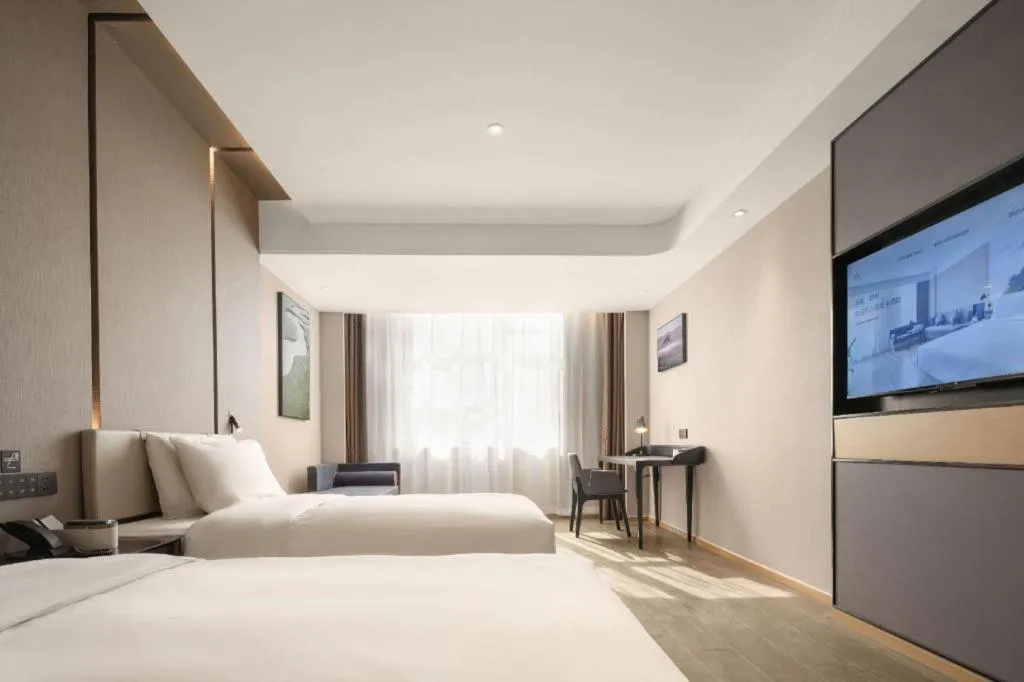 Bed in Atour Hotel Taiyuan Inner Ring