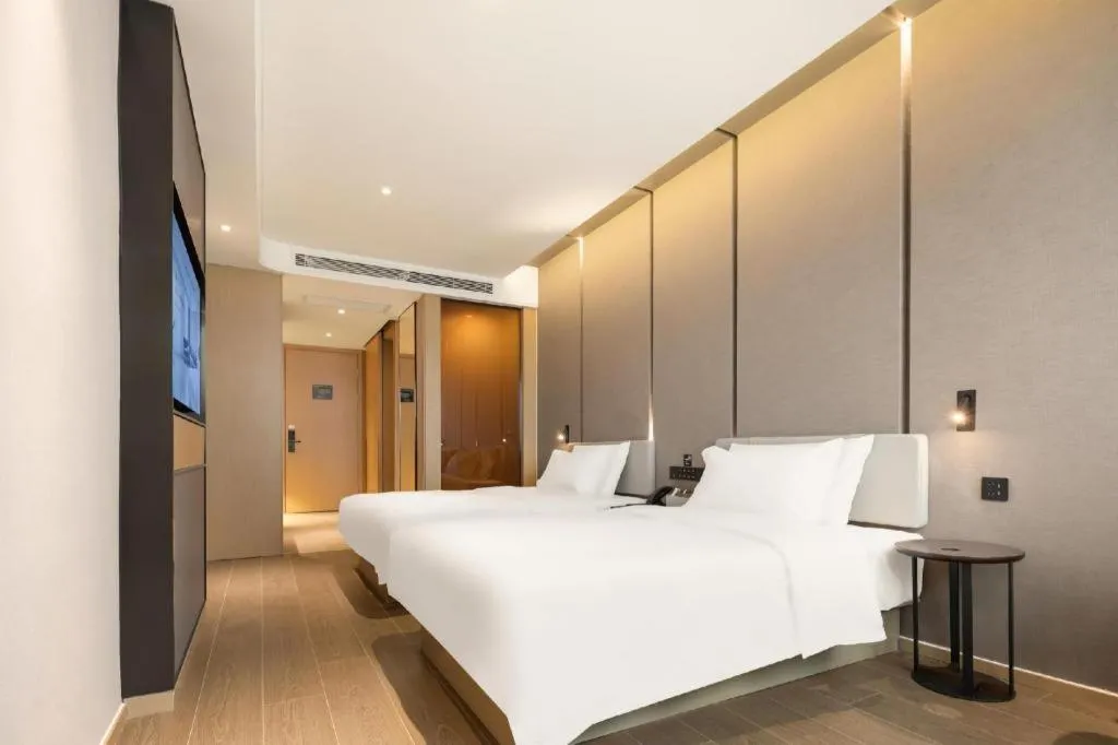 Bed in Atour Hotel Taiyuan Inner Ring