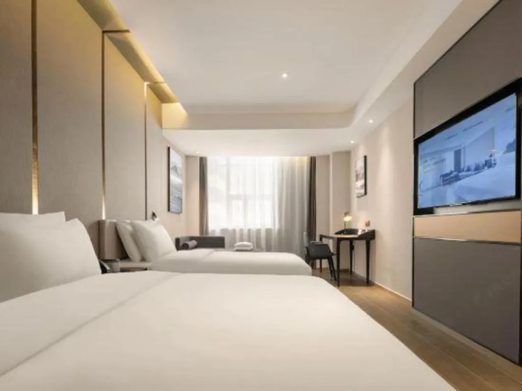 Bed in Atour Hotel Taiyuan Inner Ring