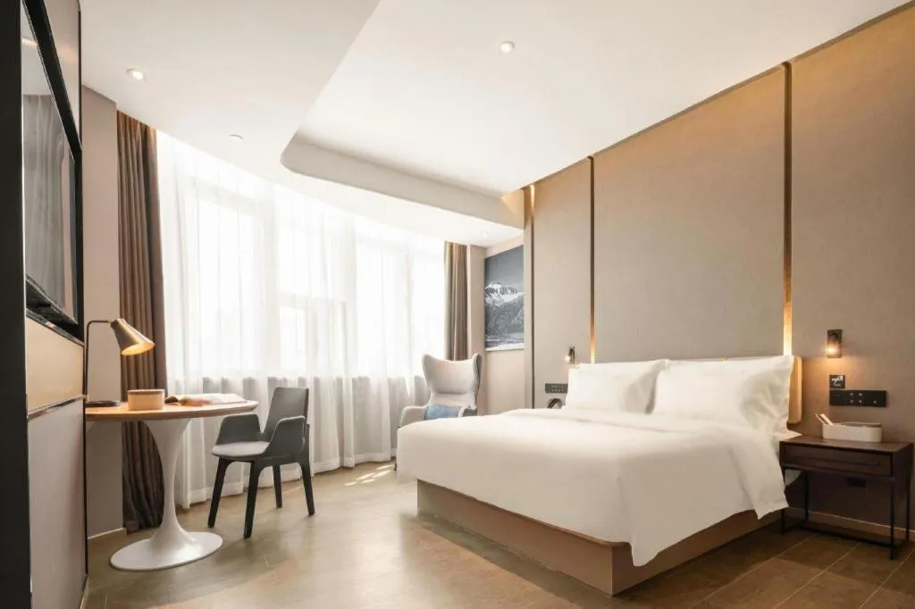 Bed in Atour Hotel Taiyuan Inner Ring