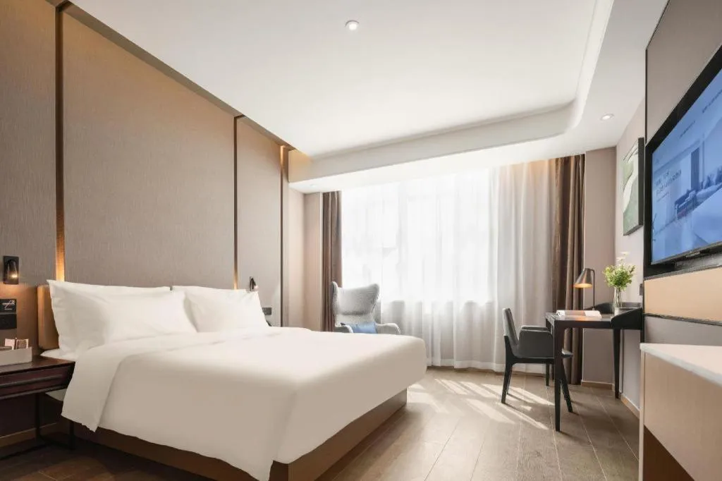 Bed in Atour Hotel Taiyuan Inner Ring