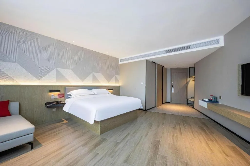 Bed in Borrman Hotel Wuhan Yellow Crane Tower Fuxing Road Metro Station