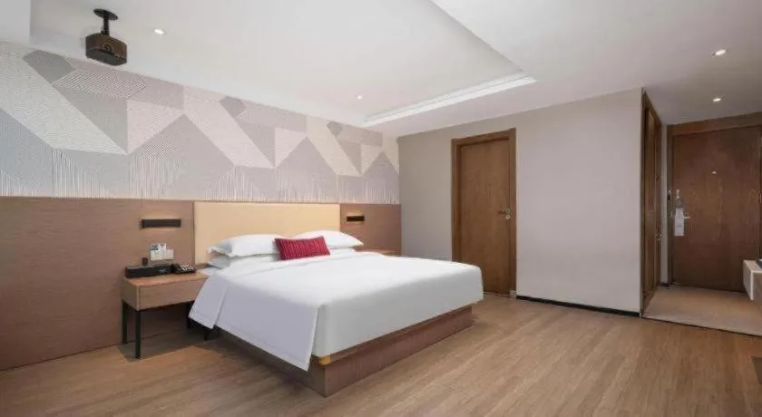 Bed in Borrman Hotel Wuhan Yellow Crane Tower Fuxing Road Metro Station