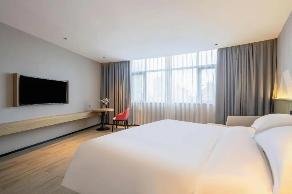 Bed in Borrman Hotel Wuhan Yellow Crane Tower Fuxing Road Metro Station