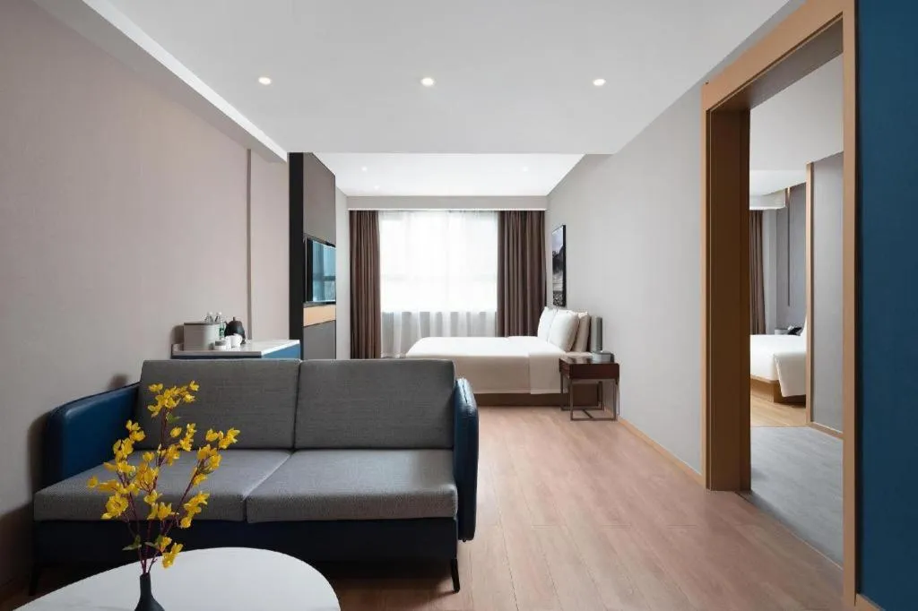 Bed in Atour Hotel Urumqi Municipal Government Nanhu People's Square