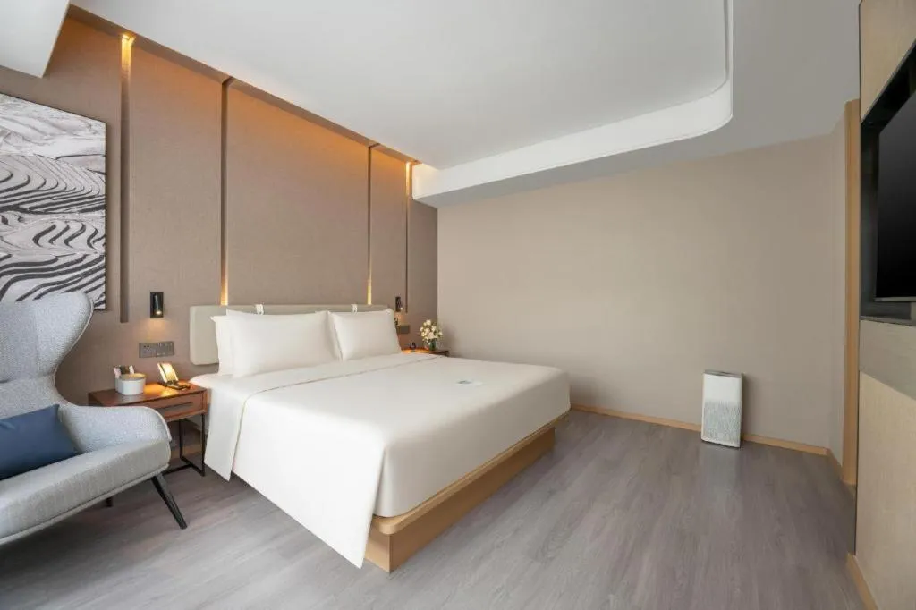 Bed in Atour Hotel Urumqi Municipal Government Nanhu People's Square