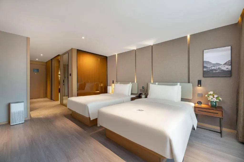 Bed in Atour Hotel Urumqi Municipal Government Nanhu People's Square