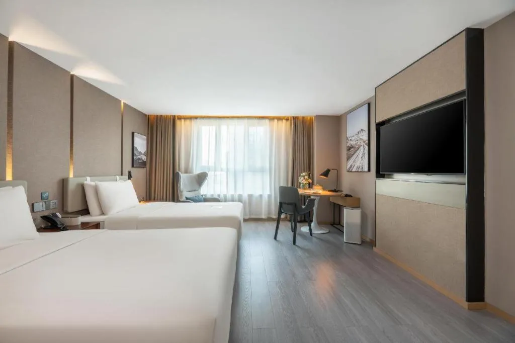 Bed in Atour Hotel Urumqi Municipal Government Nanhu People's Square