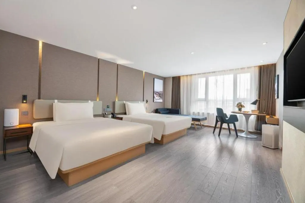 Bed in Atour Hotel Urumqi Municipal Government Nanhu People's Square