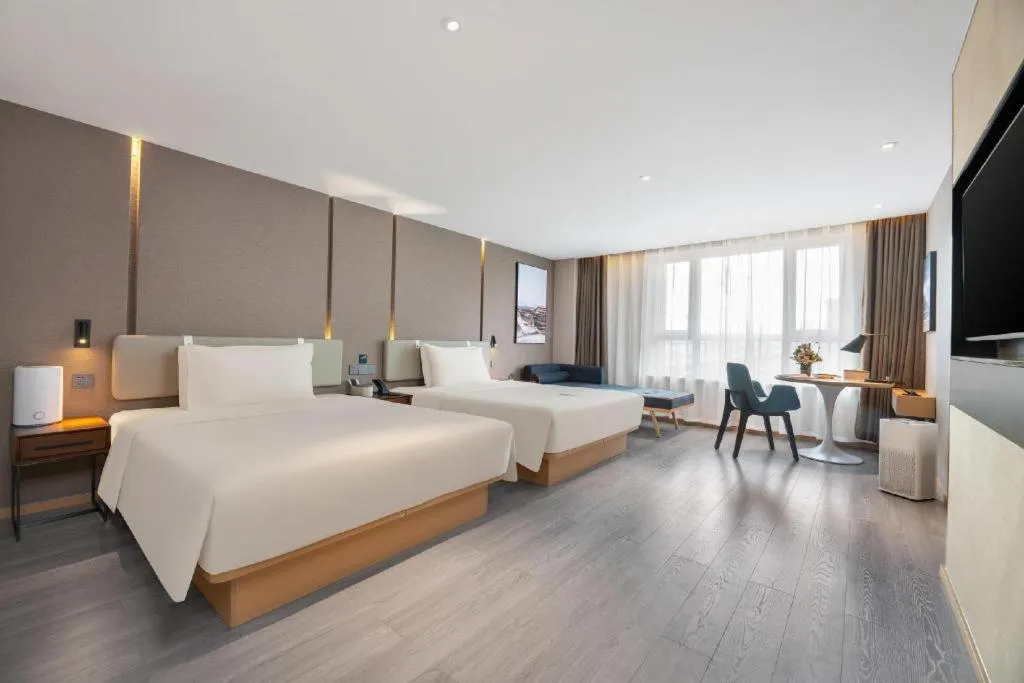 Bed in Atour Hotel Urumqi Municipal Government Nanhu People's Square