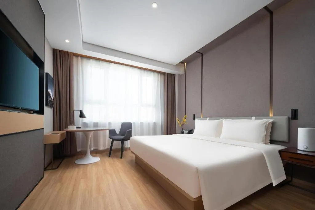 Bed in Atour Hotel Urumqi Municipal Government Nanhu People's Square