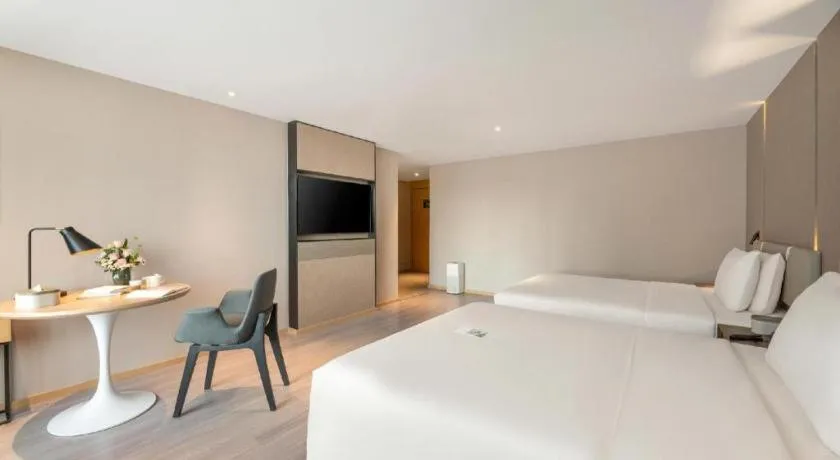 Bed in Atour Hotel Urumqi Municipal Government Nanhu People's Square