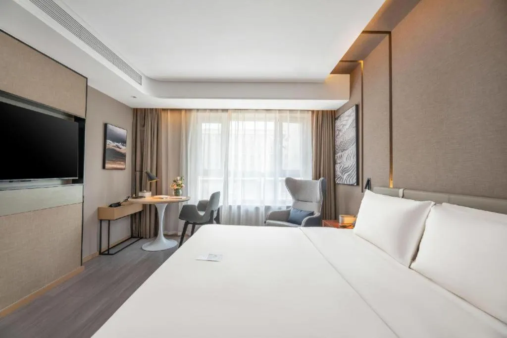 Bed in Atour Hotel Urumqi Municipal Government Nanhu People's Square