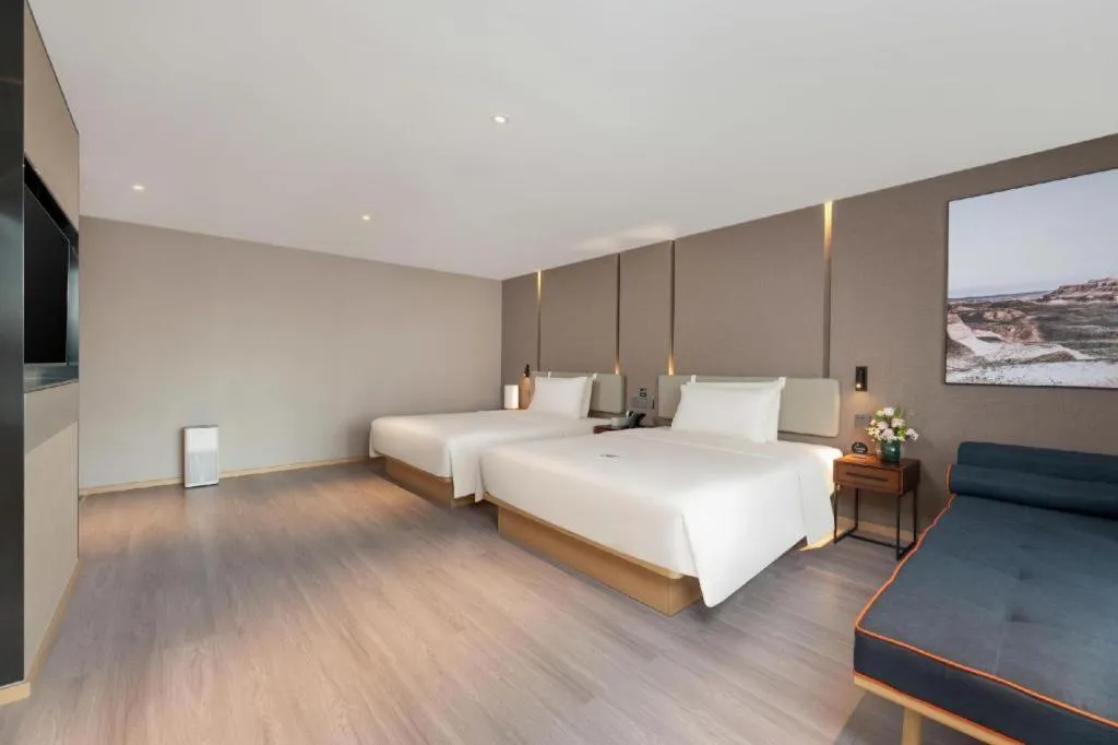 Bed in Atour Hotel Urumqi Municipal Government Nanhu People's Square