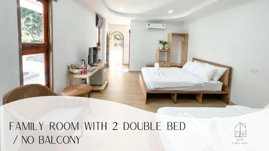 Bed in Gin's Greenery Resort