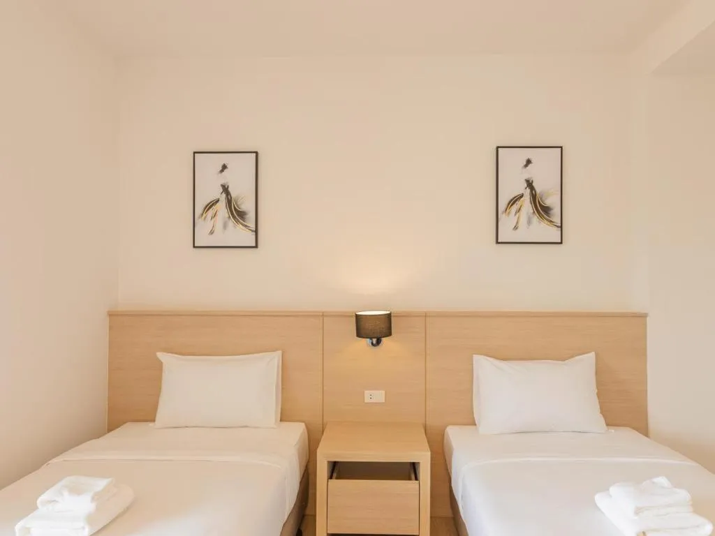 Bed in B2 Map Ta Phut Boutique & Budget Hotel
