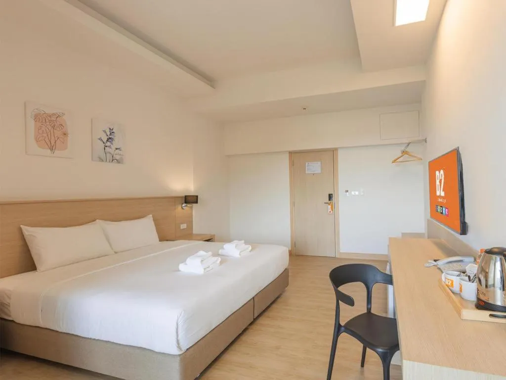 Bed in B2 Map Ta Phut Boutique & Budget Hotel