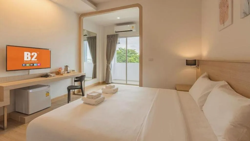 Bed in B2 Map Ta Phut Boutique & Budget Hotel