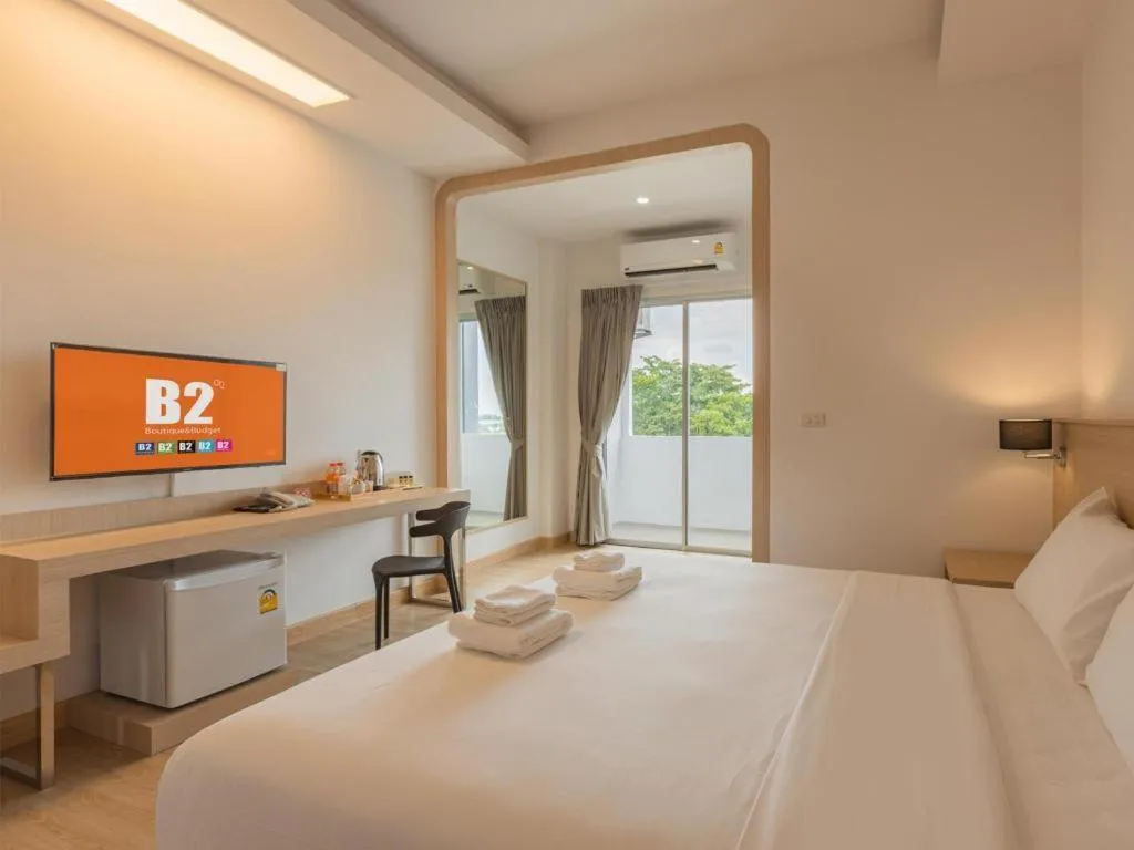 Bed in B2 Map Ta Phut Boutique & Budget Hotel