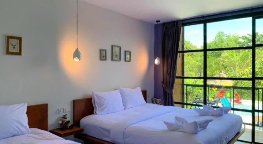 Bed in Warehouse18 Pool Cafe Resort