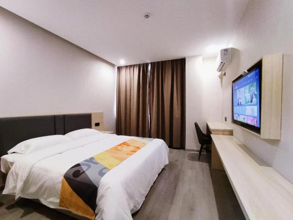 Bed in Shell Hotel Wuxi Huishan District Chang'an Town