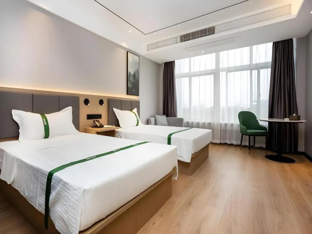 Bed in GreenTree Inn Express Bengbu Mohekou Town