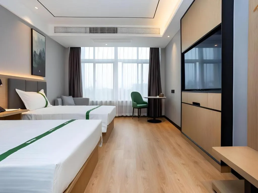 Bed in GreenTree Inn Express Bengbu Mohekou Town