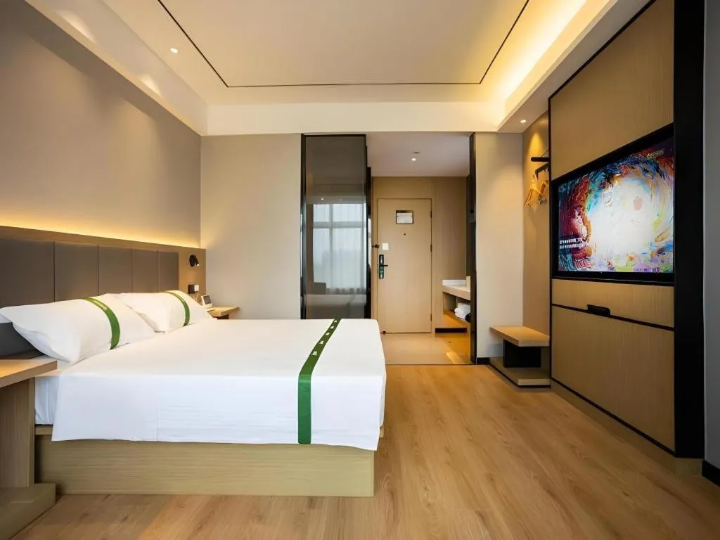 Bed in GreenTree Inn Express Bengbu Mohekou Town