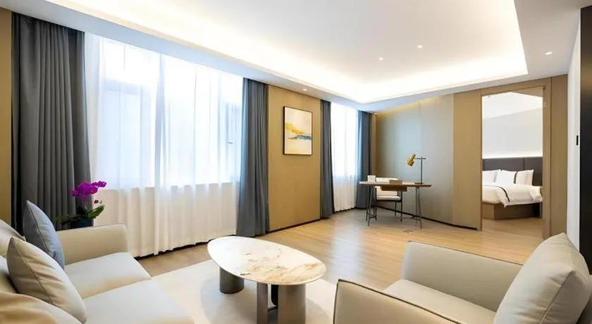 Bed in GYA Hotel Taiyuan Jinyang Street Grand Shanxi Hospital