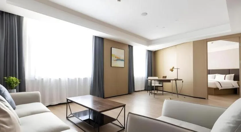 Bed in GYA Hotel Taiyuan Jinyang Street Grand Shanxi Hospital