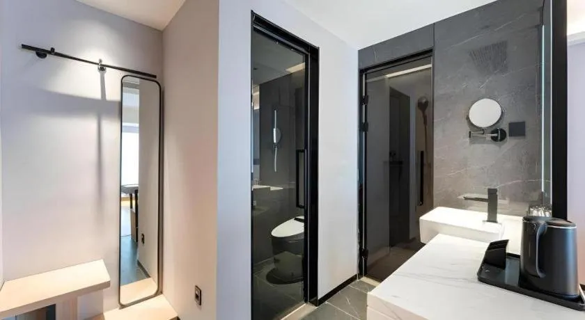 Bed in GreenTree Inn Jinan West Station Exhibition Center