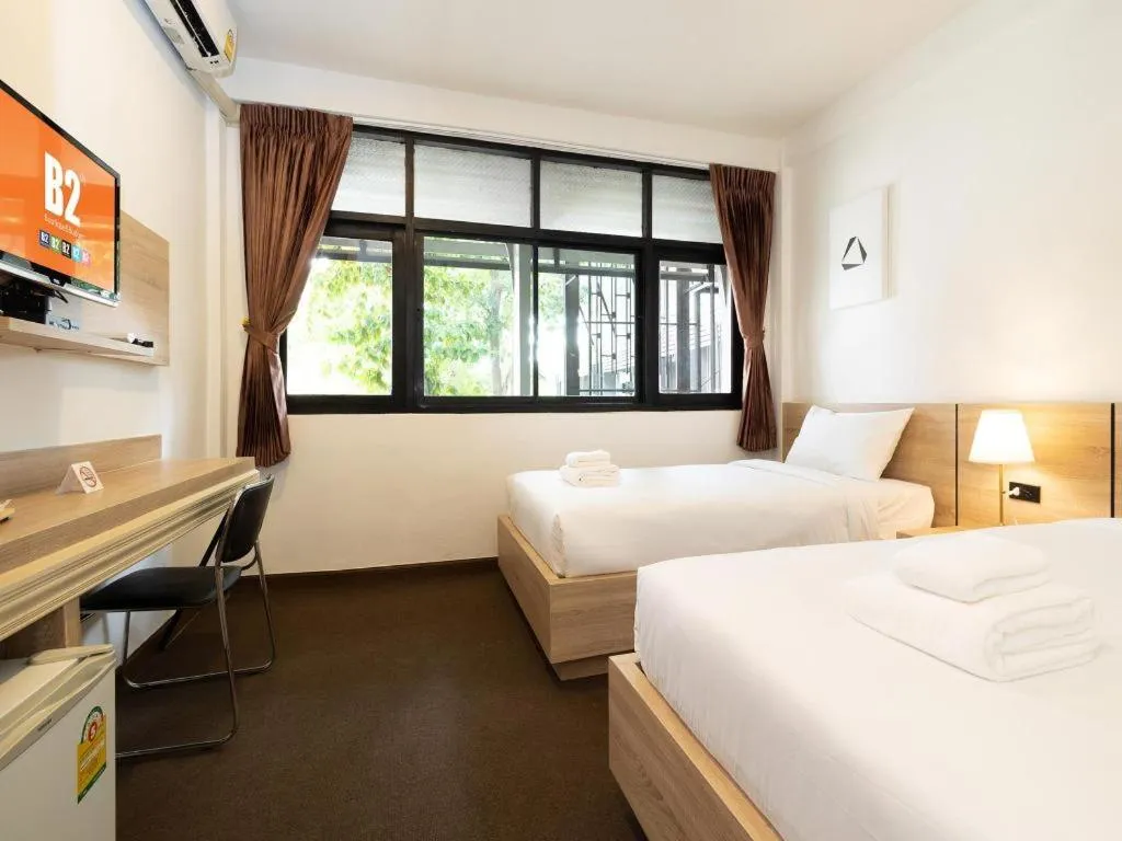 Bed in B2 Phayao Boutique & Budget Hotel