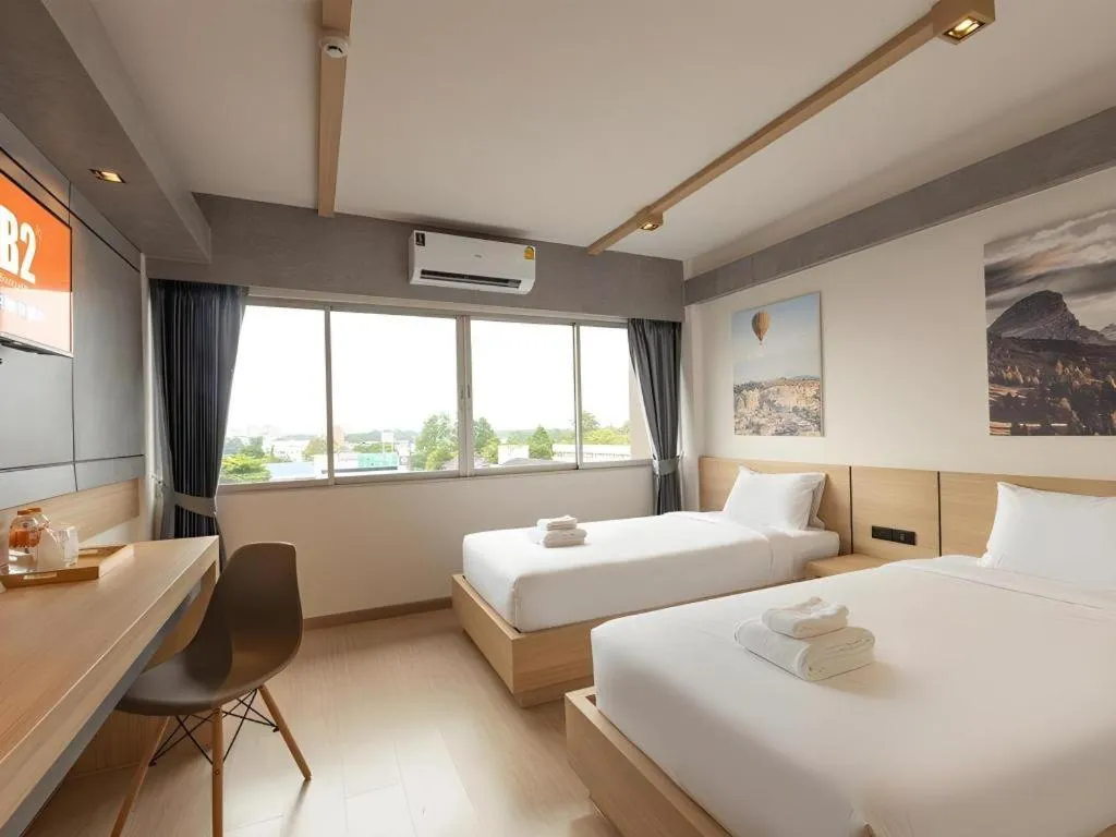 Bed in B2 Surat Thani Boutique & Budget Hotel
