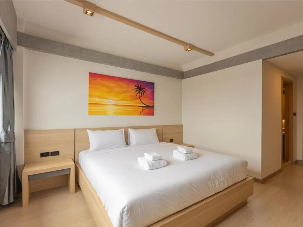 Bed in B2 Surat Thani Boutique & Budget Hotel