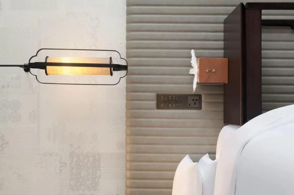 Bed in Mumian Rizhao Hotel